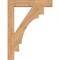 Ekena Millwork Merced Block Smooth Bracket, Western Red Cedar, 3 1/2"W x 24"D x 32"H BKT04X24X32MRC05SWR - alternate 2